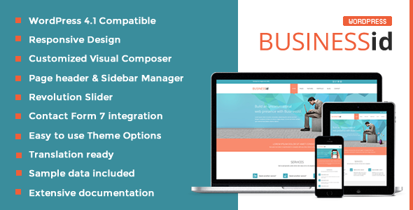 BusinessId – Responsive Business WordPress Theme
 TFx