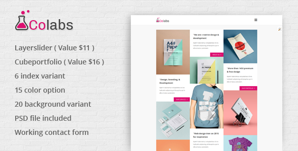 Colabs - Modern Creative Template
 TFx