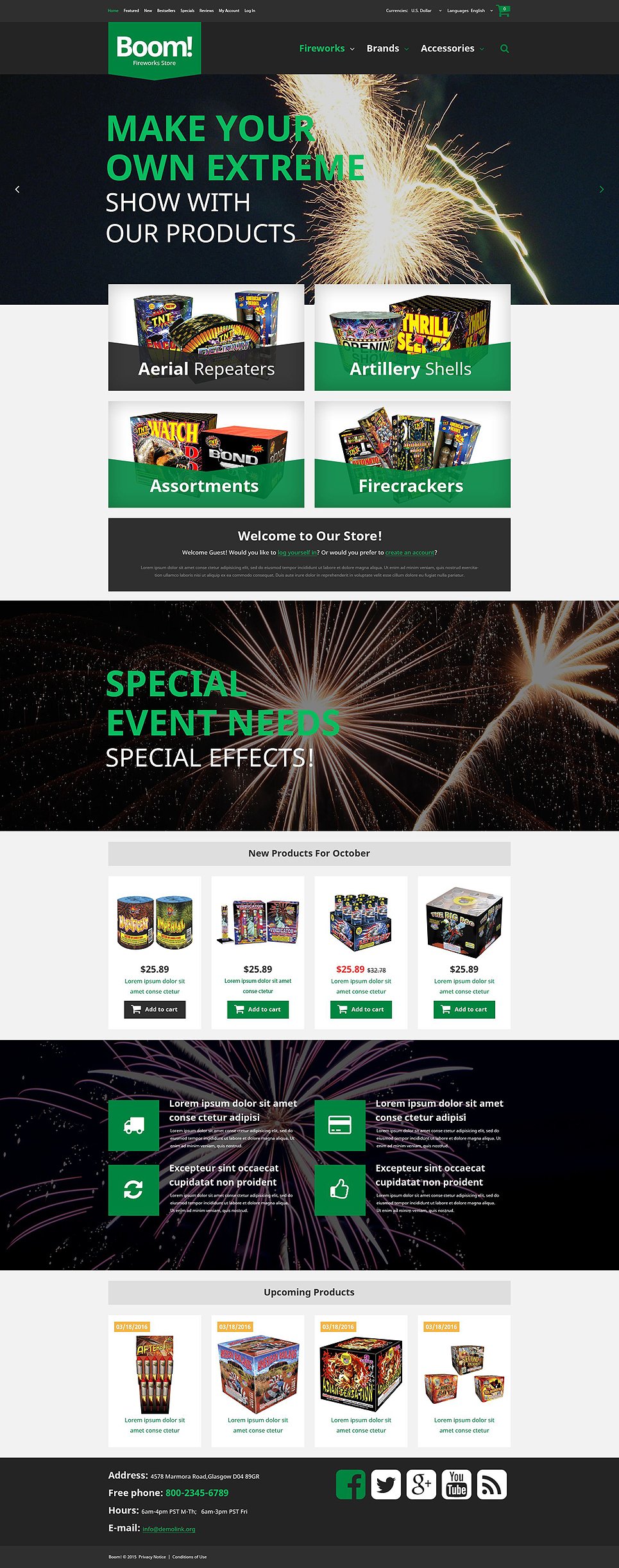 Fireworks Store OsCommerce Template TMT