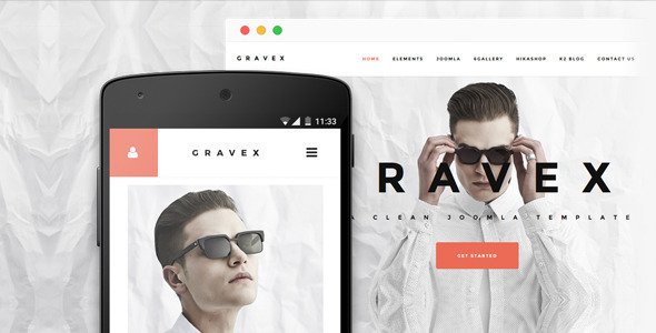 Gravex - Joomla Business Template
 TFx