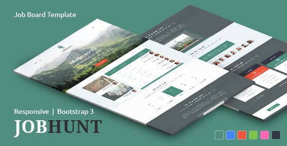 JobHunt - Elegant Job Board Template
 TFx