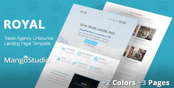 ROYAL - Travel Agency Unbounce Template
 TFx