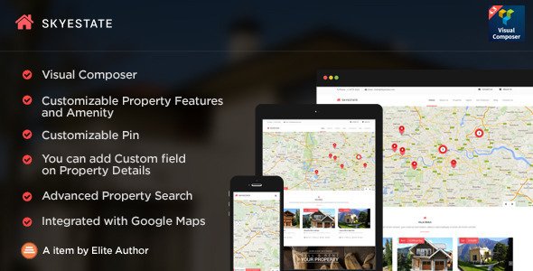 Skyestate - 5 Layouts Real Estate Wordpress Theme
 TFx