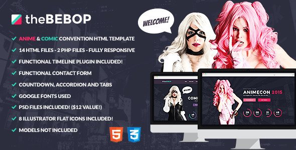 The Bebop Anime and Comic HTML Convention Template
 TFx