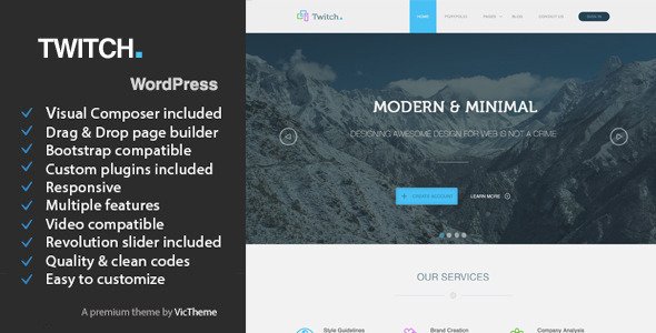 Twitch - Multipurpose Business WordPress Theme 
 TFx
