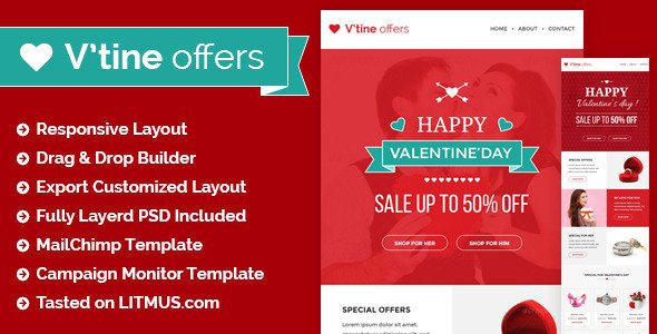 Valentine Special Offers and E-Marketing Template
 TFx