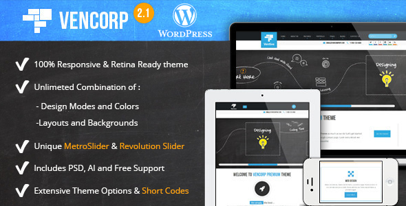 Vencorp | Responsive Multi-Purpose WordPress theme
 TFx
