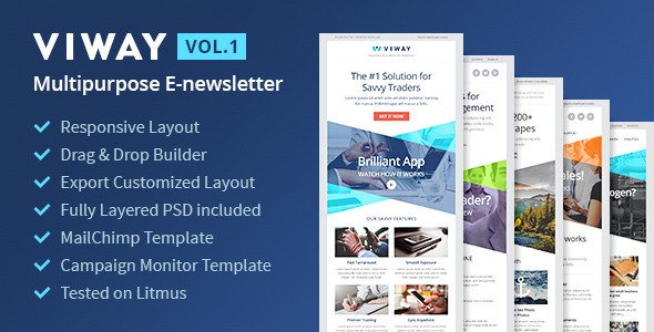 Viway Multipurpose Email - Vol.1 + Builder Access
 TFx