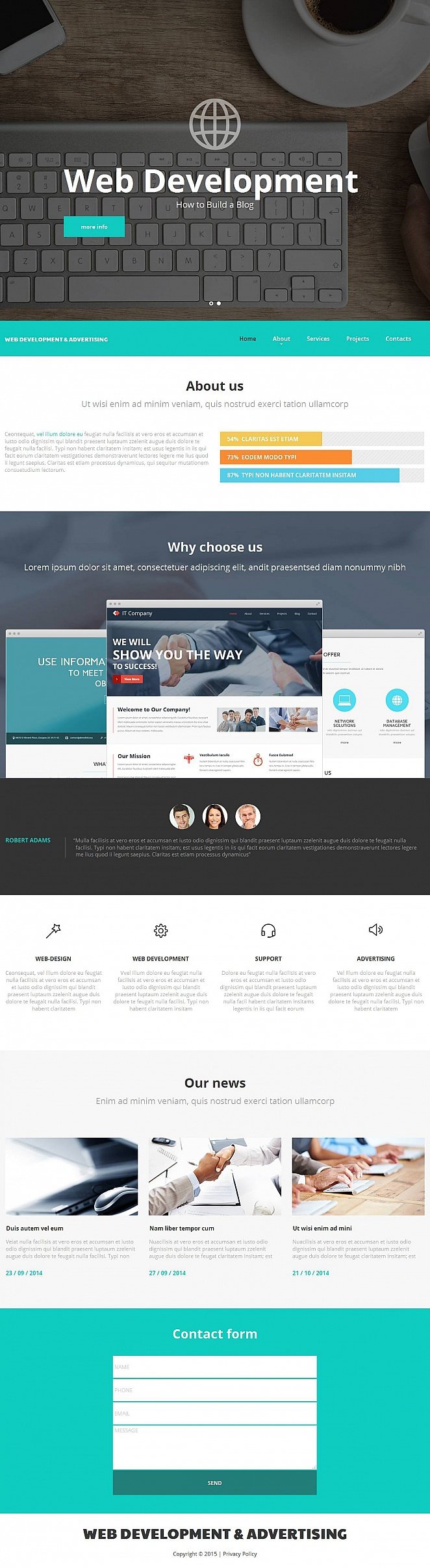 Web Development Moto CMS HTML Template TMT