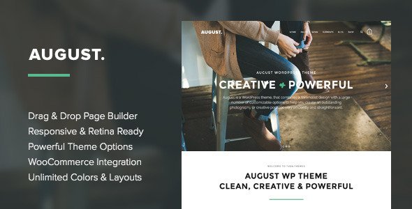 August - Creative Multi-Purpose WordPress Theme
 TFx