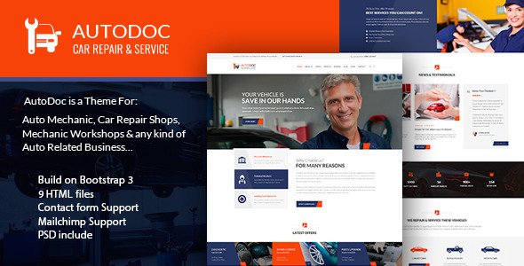 AutoDoc - HTML Car Repair Mechanic Shop
 TFx