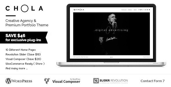 CHOLA - Creative Agency & Premium Portfolio Theme
 TFx