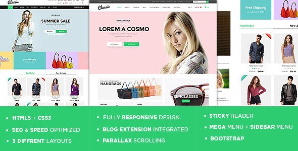 Classic - The Ultimate Responsive Magento Theme
 TFx