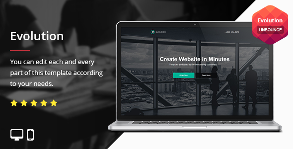 Evolution - Unbounce Template
 TFx