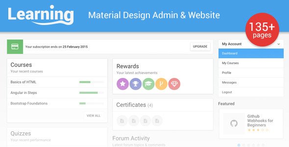 Learning App - Learning Management System Template
 TFx