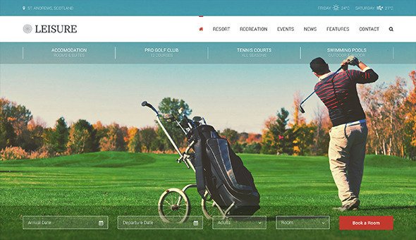 Leisure - Hotel, Resort & Spa WordPress Theme
 TFx