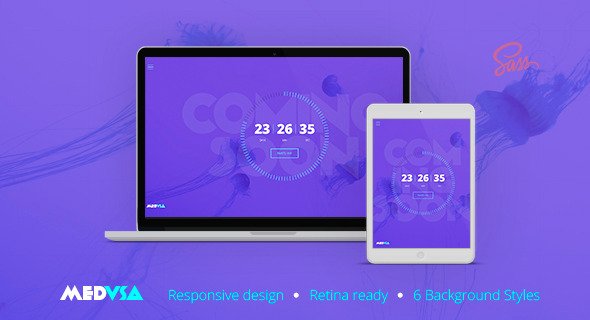Medusa – Flat & Minimal Coming Soon Template
 TFx