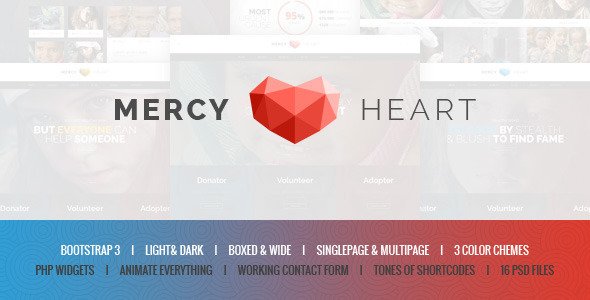 Mercy Heart - Modern Charity HTML Template 
 TFx