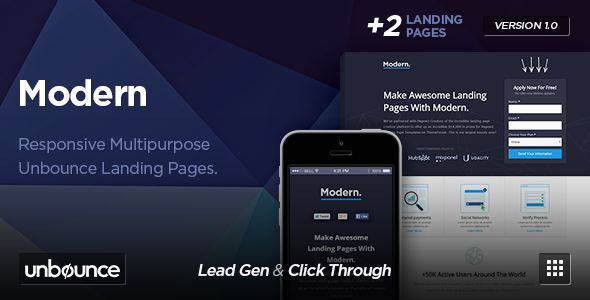 Modern - Multipurpose Unbounce Template
 TFx
