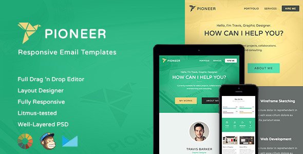 Pioneer-Professional Email Template + Editor
 TFx