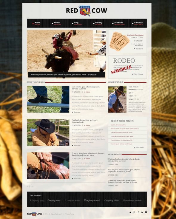 Popularity of Rodeo Business Drupal Template TMT