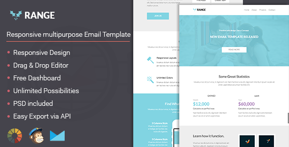 Range - Responsive Email Template + Editor Access
 TFx