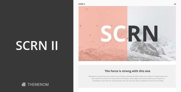 SCRN II - Creative HTML Template
 TFx