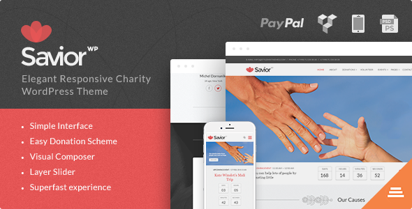 Savior Events & Donations WordPress Theme
 TFx