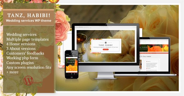 Tanz, Habibi!–Wedding Services WP theme
 TFx