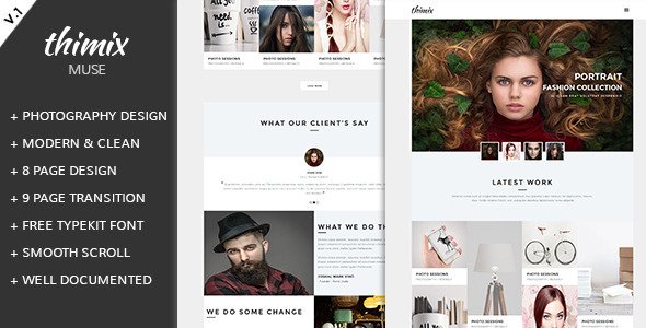 Thimix Creative Photography Muse Template
 TFx