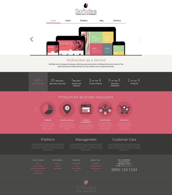 Web Development Responsive Drupal Template TMT