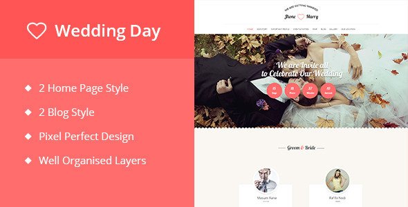 Weeding Day - A PSD Weeding Template
 TFx