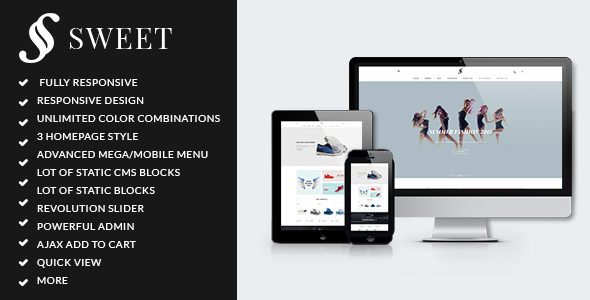 ARW Sweet - Minimalist responsive magento theme
 TFx