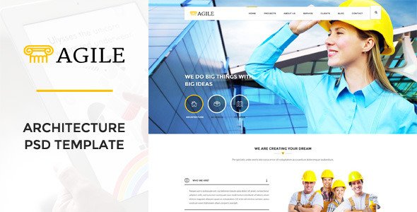 Agile - Building & Construction PSD Template
 TFx