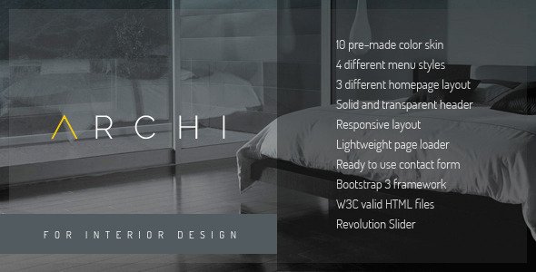 Archi - Interior Design Website Template
 TFx