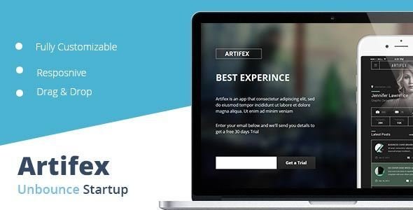 Artifex Unbounce Startup Landing Page
 TFx
