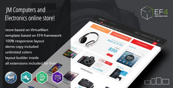 Electronics - multipurpose VirtueMart online store
 TFx
