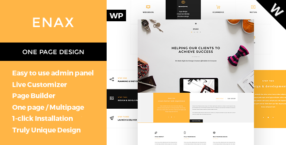 Enax - A Stylish and Modern Corporate Theme
 TFx