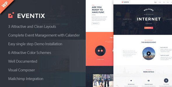 Eventix - Event Landing WordPress Theme
 TFx
