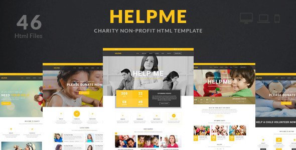 HelpMe - Non-profit Charity HTML Template
 TFx