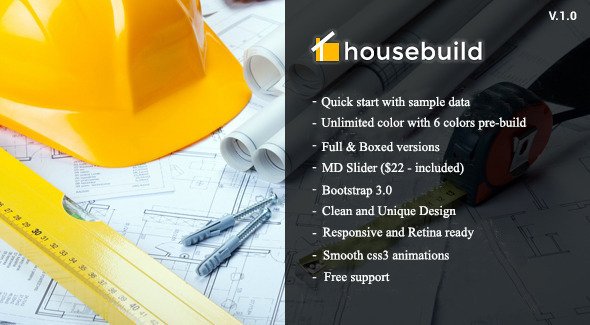 Housebuild - Construction Drupal Theme
 TFx