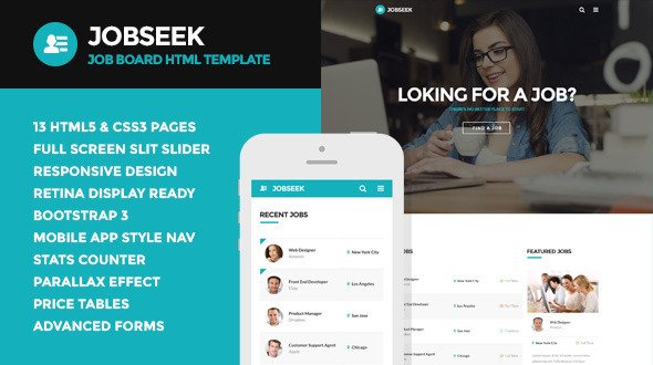 Jobseek - Job Board HTML Template
 TFx