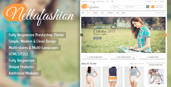 Nellafashion - Responsive Magento Theme
 TFx