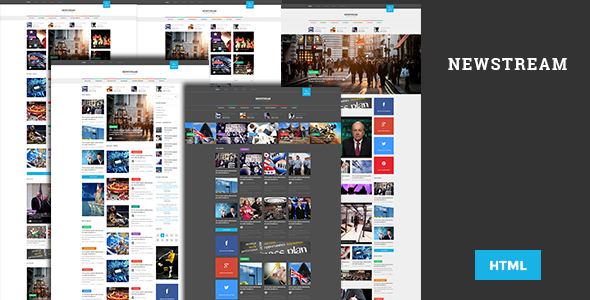 Newstream - Responsive Blog/Magazine HTML template
 TFx