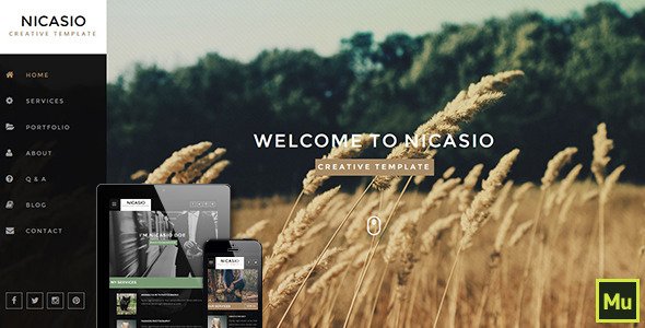 Nicasio Creative Muse Template
 TFx