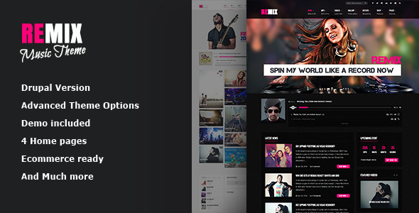 Remix - Music-Band-Club-Party-Event Commerce theme
 TFx