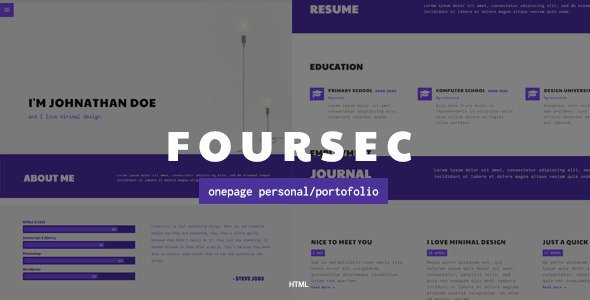 Foursec Onepage Personal/Portofolio
           TFx