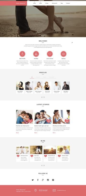 Love Hearts WordPress Theme TMT