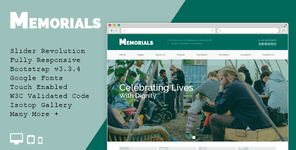 Memorials - Funeral & Cemeteries HTML5 Template
           TFx