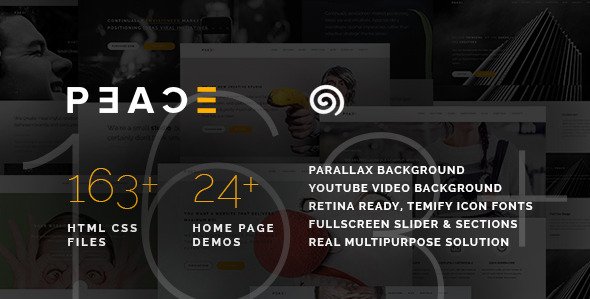 Peace - Responsive Multipurpose HTML5 Template
         TFx